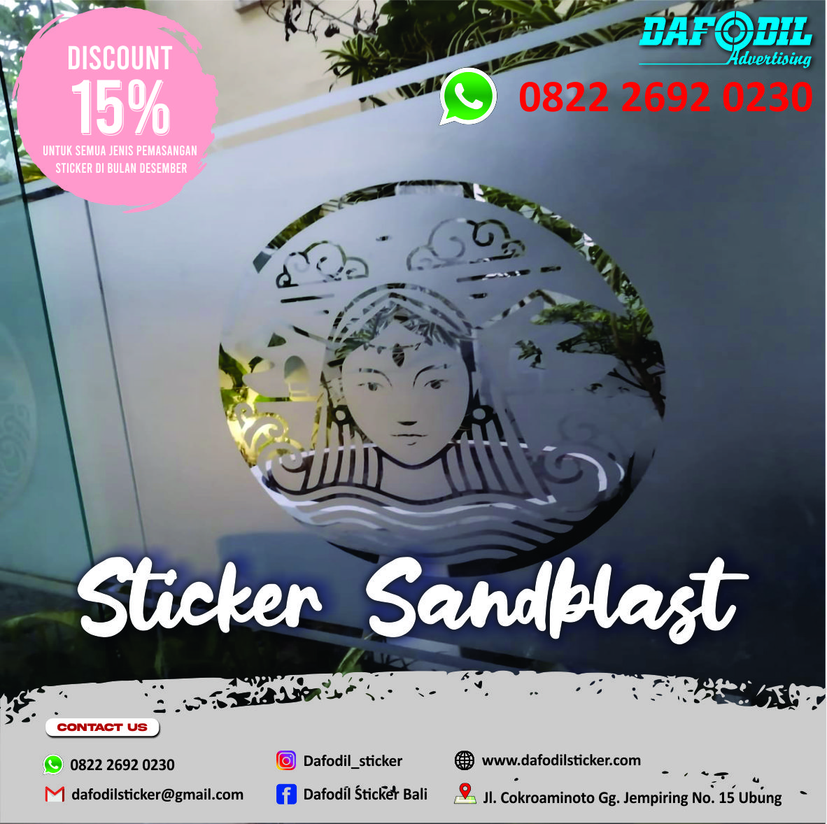 Dafodil Sticker Sandlast Bali STICKER SANDBLAST BALI – JASA STICKER ...